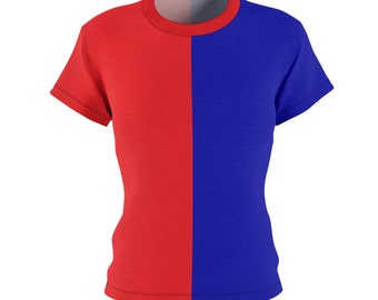 T-shirt med split för kvinnor