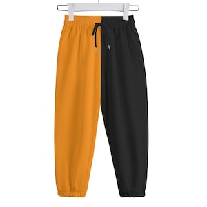 Kid&#39;s Half And Half Colored Split Sweatpants