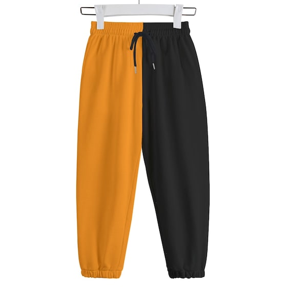 Half colored sweatpants deals