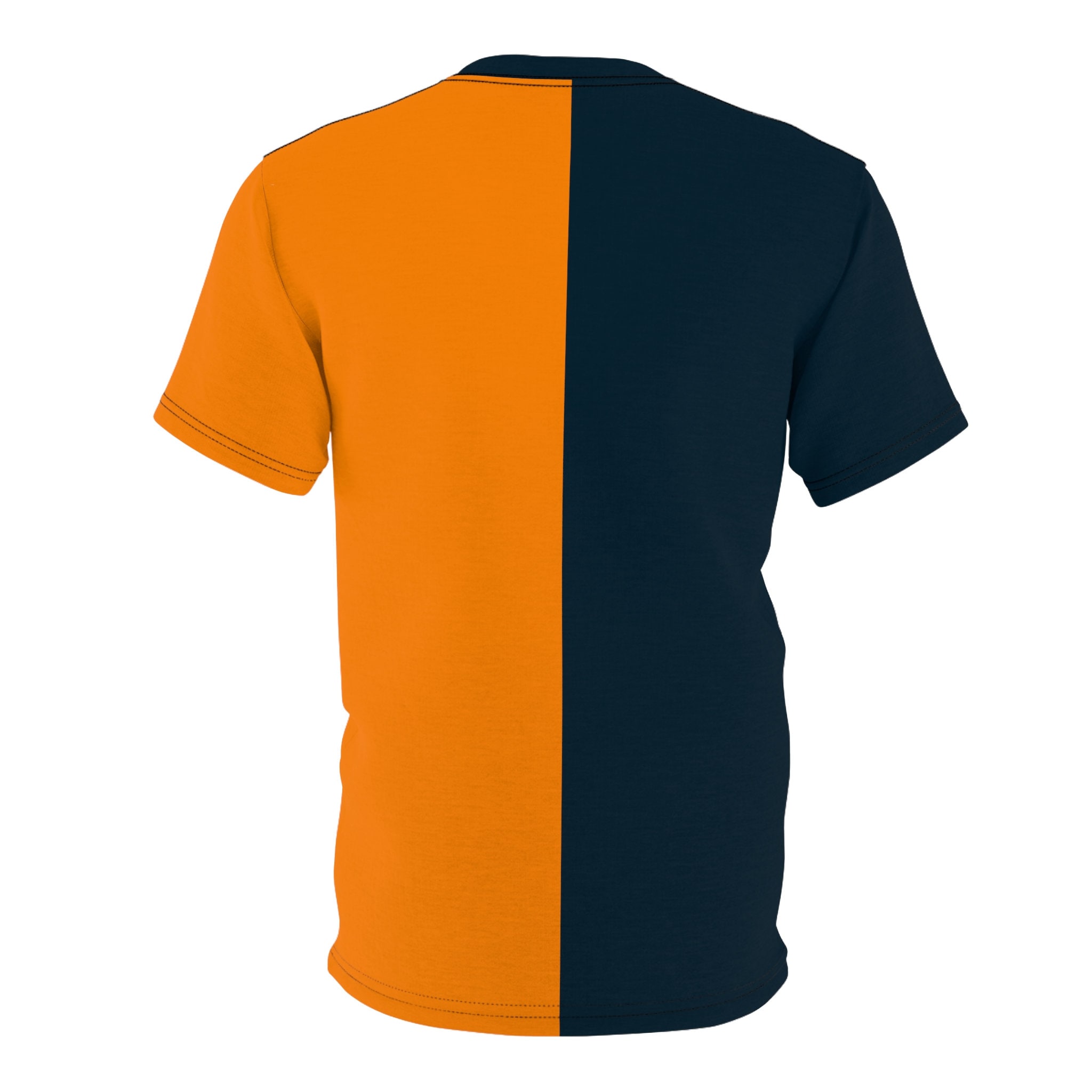 Blue & Orange Two Tone Adult Split Tee Half and Half - Etsy
