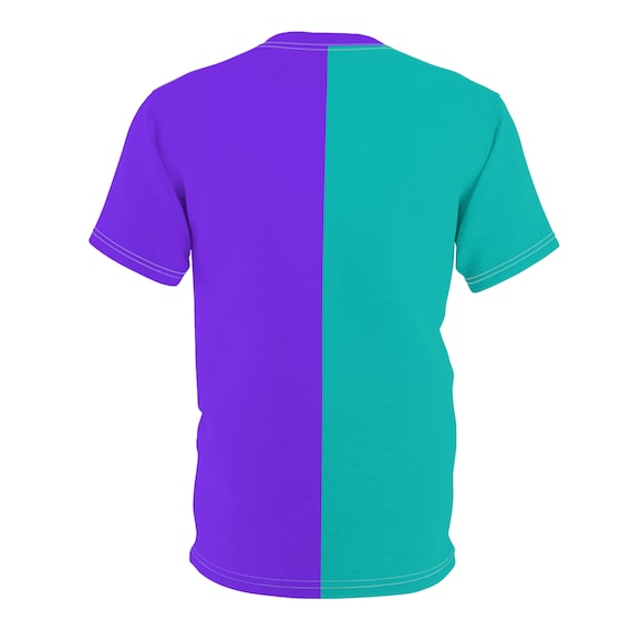 Light Blue & Purple Adult Split Tee - Etsy