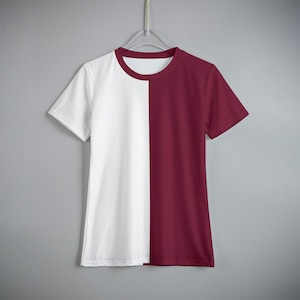 Barn t-shirt med splitmönster