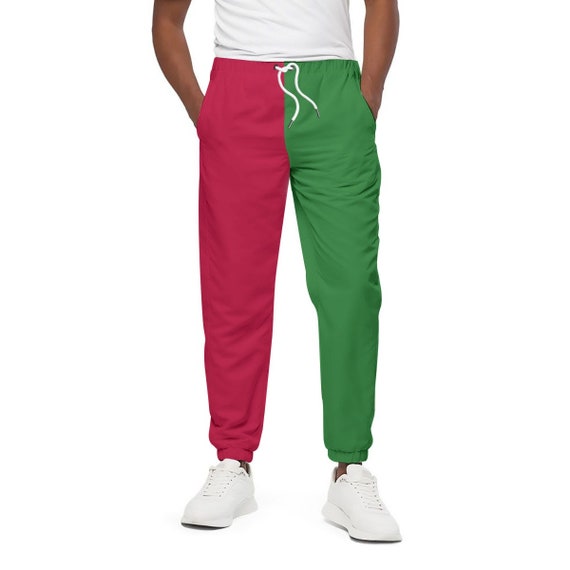 Half colour joggers best sale
