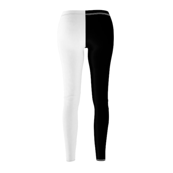 Witte legging met split sale
