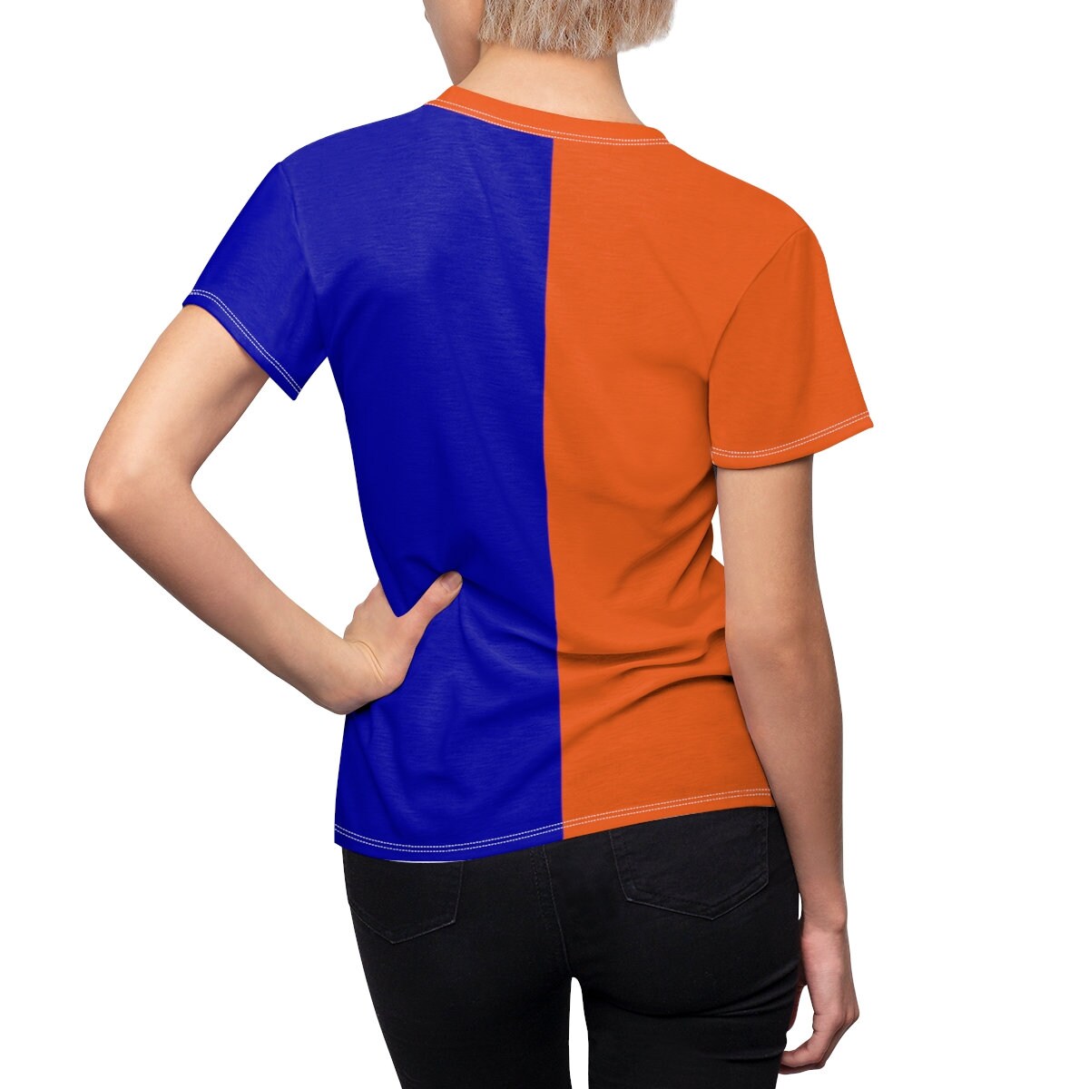 【NONCODE】Mubel split color T-shirt NONCODE】Mubel split color T-shirt (NONCODE/Tシャツ