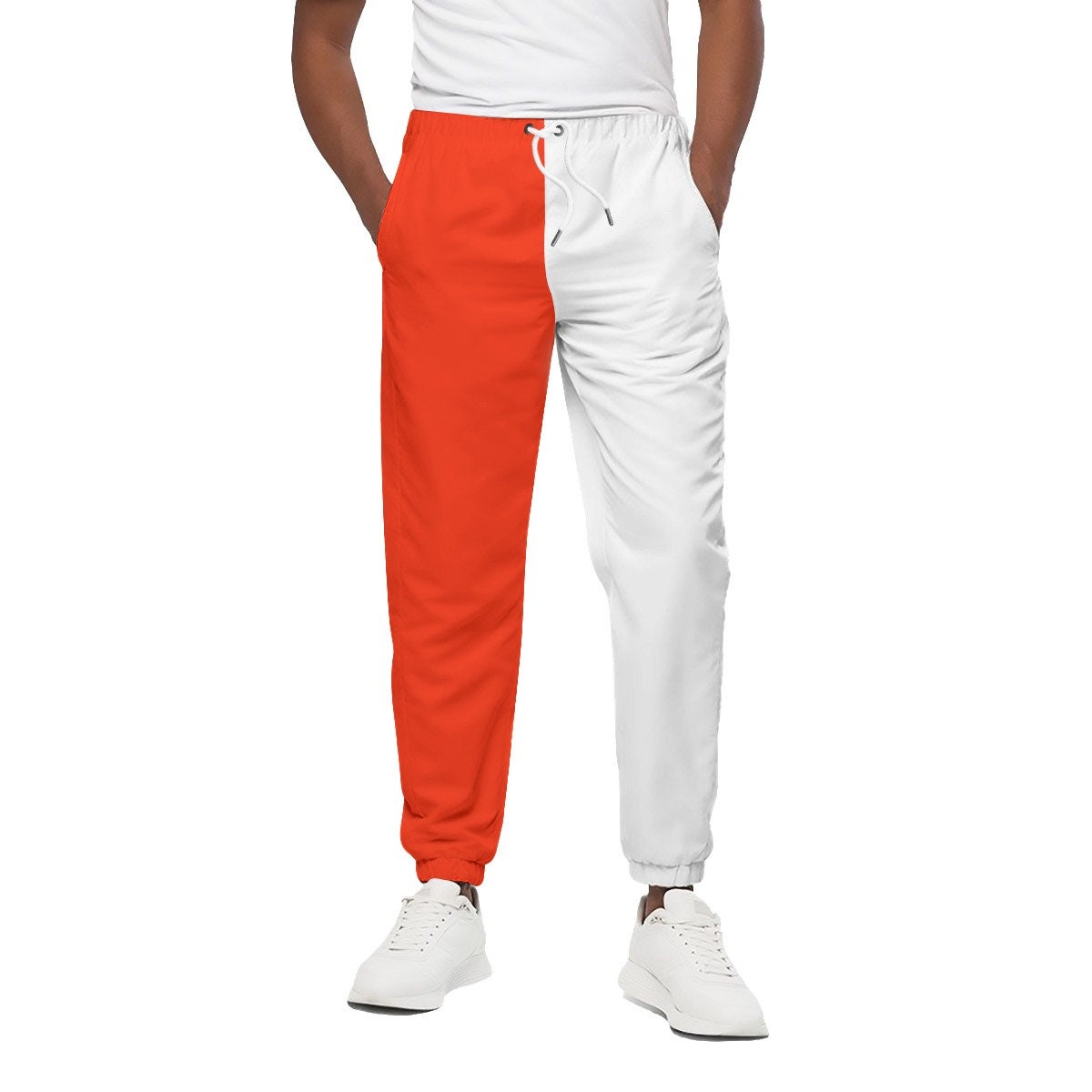 Unisex Half and Half Colored Jogging Pants 100 Cotton Etsy UK