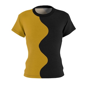 Women&#39;s Split, Half and Half,  T-shirt Divided Shirt