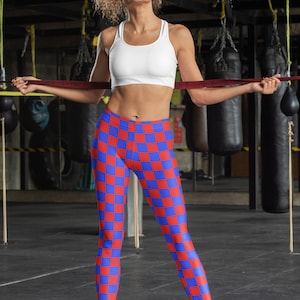 Checkerboard Women&#39;s Casual Leggings