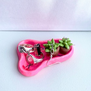 Lindos platos de anillos de frutas