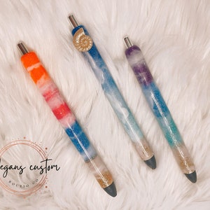 Beach themed Resin Pens, Inc Joy Pens, Gel pens, refillable pens