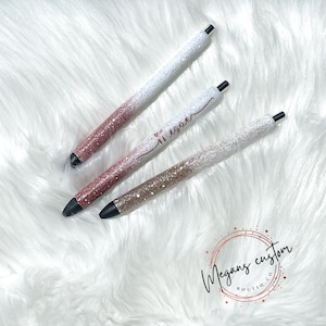 Bolígrafos de gel de resina ombré personalizados