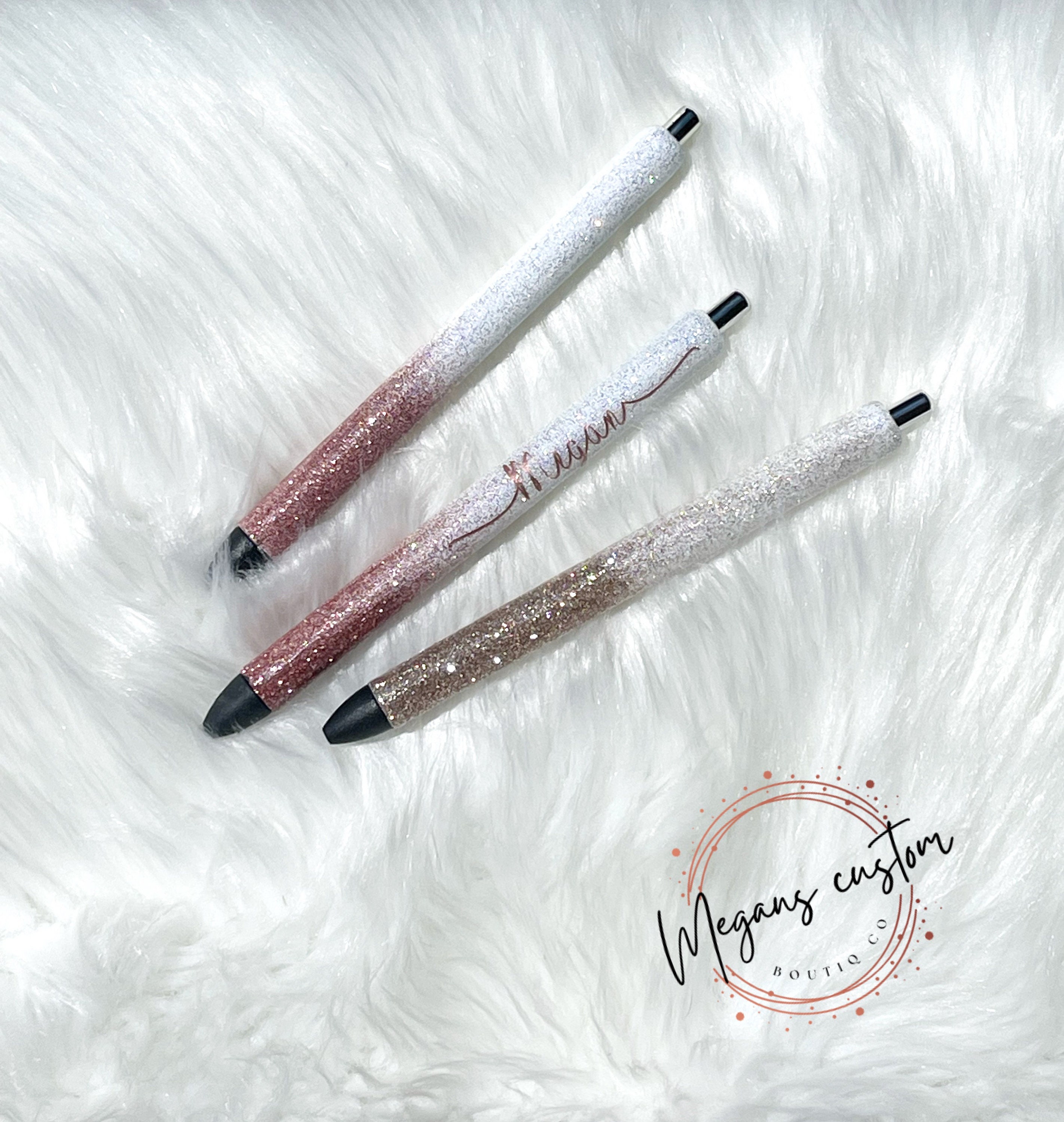 Custom Resin Glitter Crochet Hooks 