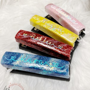 Milkyway glitter resin staplers