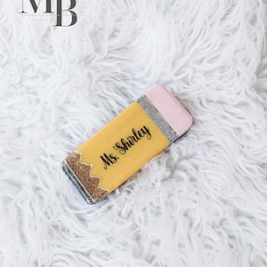 Personalized Pencil Themed Dry Eraser