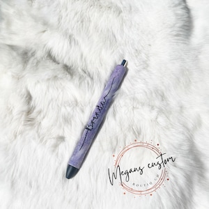 Custom Milky Way glitter resin gel pen