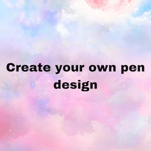 Custom to order, gel resin pens