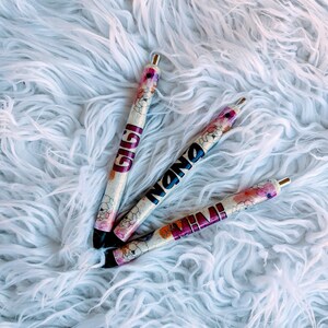 Mama, Oma, Nana MeMaw Blume Glitzer Stifte