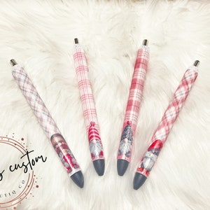 Gnome resin Valentine&#39;s Day pens, Inc joy pens, black in pens, refillable pens