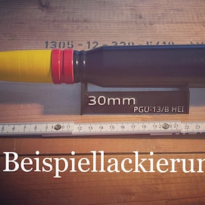 30 mm patroon, plastic munitie, 30 mm