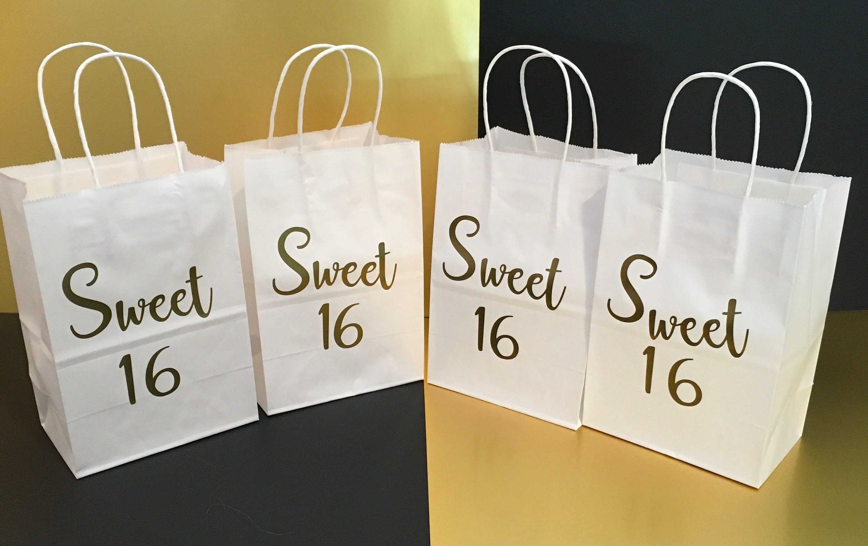 Sweet 16 Birthday Gift Bags Sweet 16 Party Favor Bag - Etsy