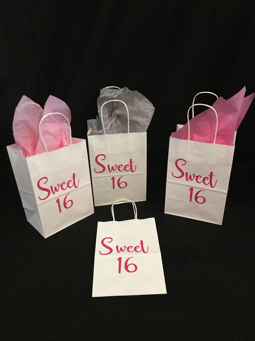Colorful Sweet 16 Birthday Gift Bags,sweet 16 Party Favors,sweet 16