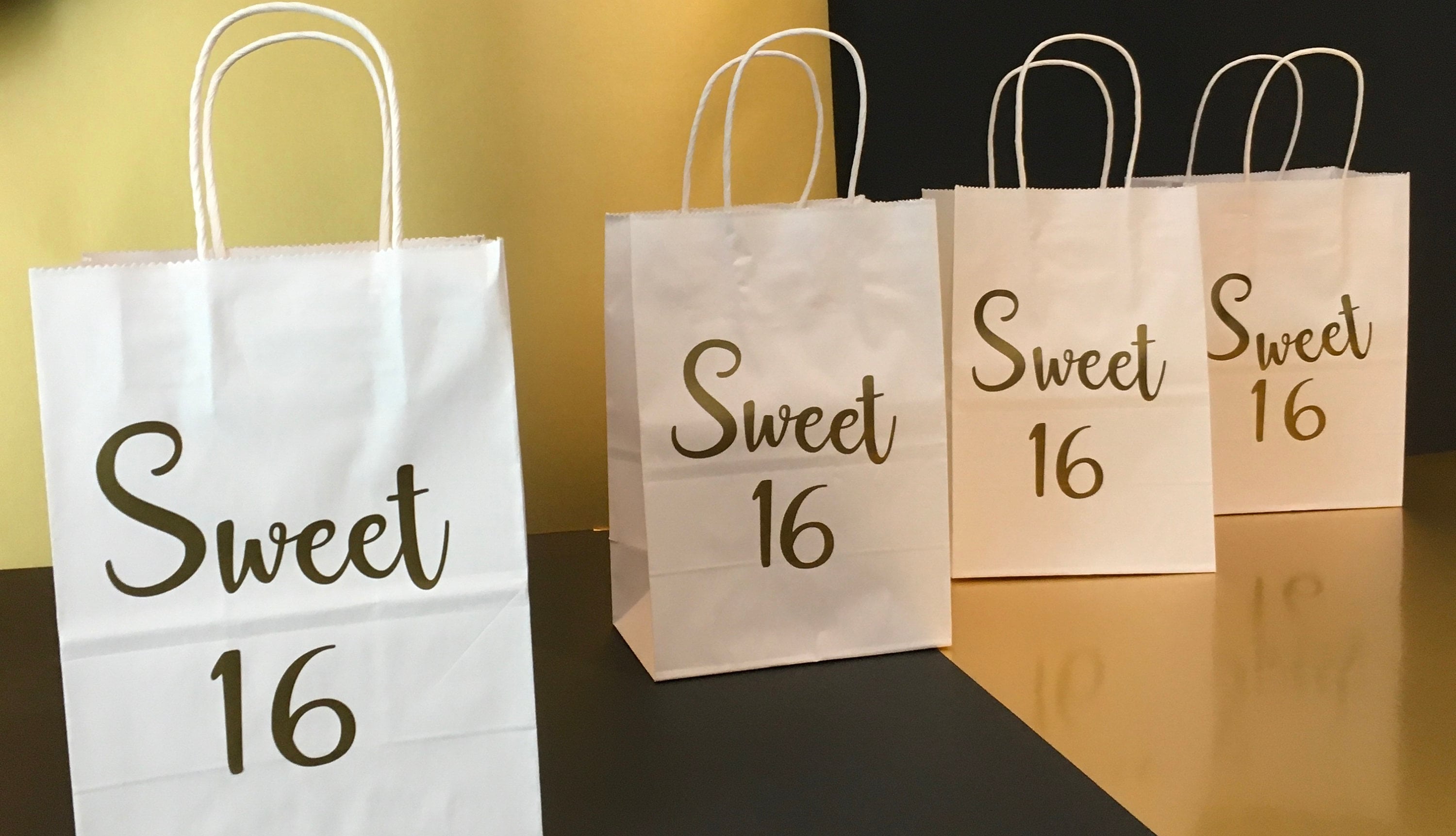 Sweet 16 Birthday Gift Bags Sweet 16 Party Favor Bag Etsy