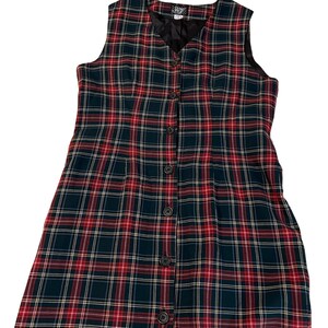 Plaid Jumper Dress - Etsy