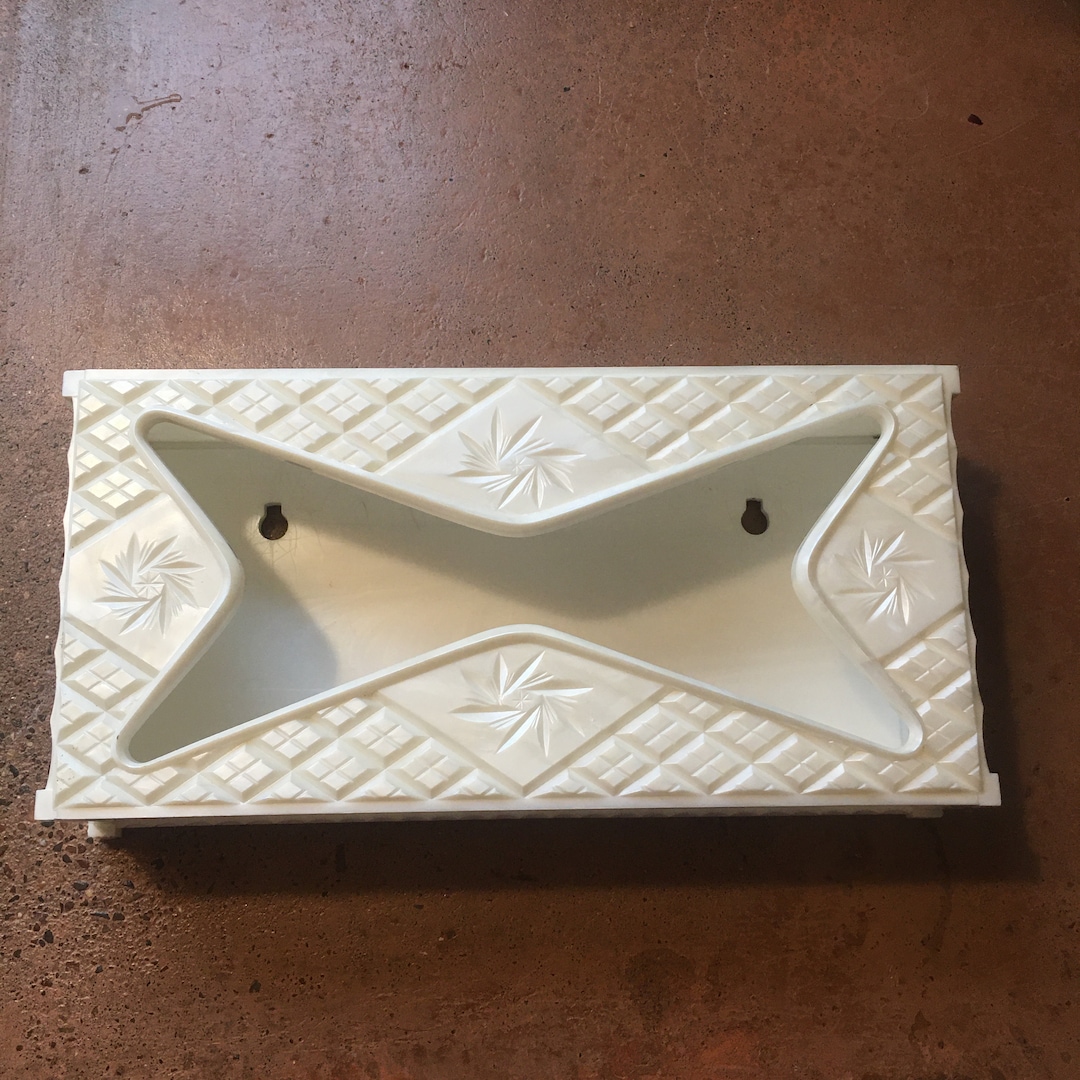 Vintage Vanity Tissue Box Cover Holder Retro Atomic Bathroom Etsy