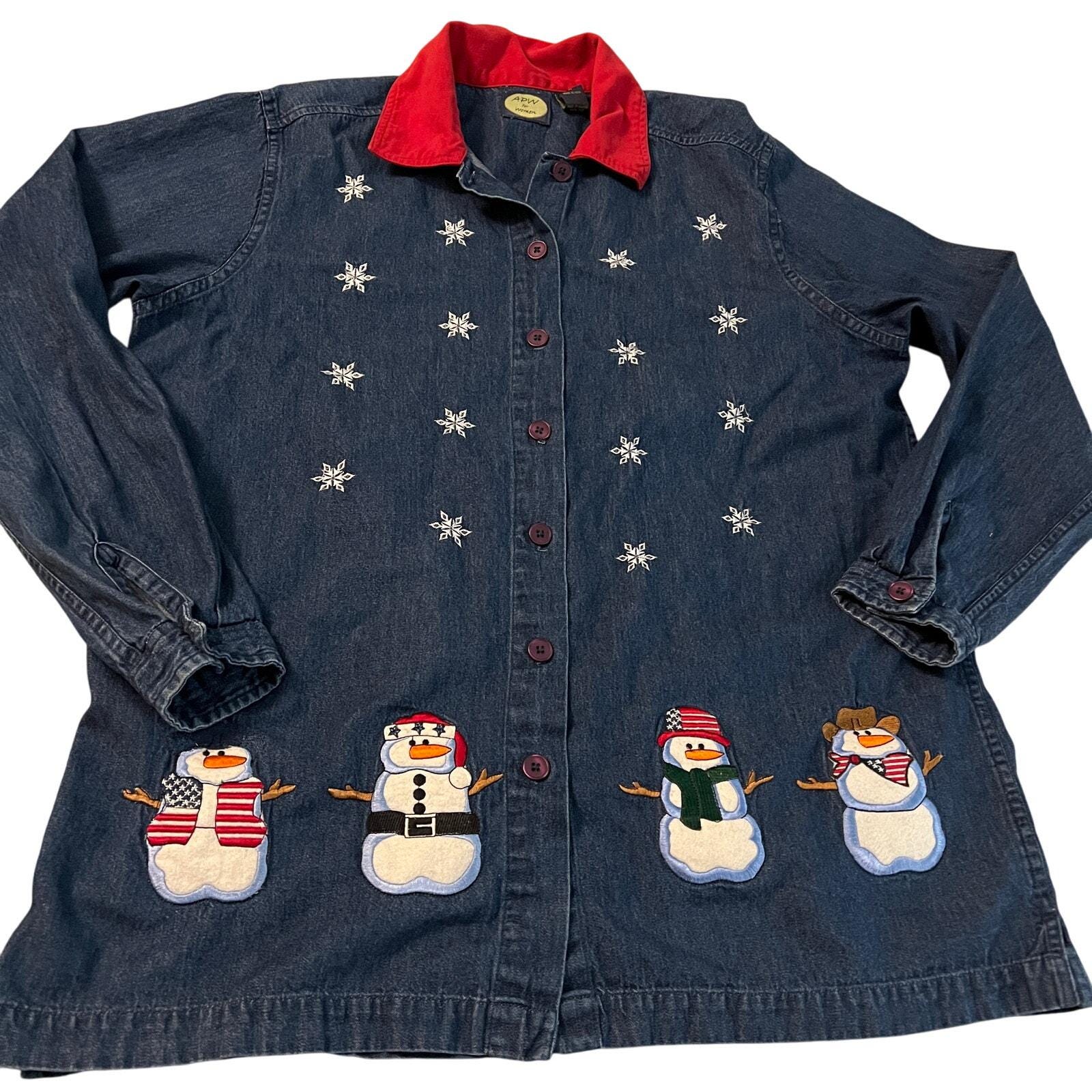 Holiday Denim Shirt - Etsy Holiday Denim Shirt - Etsy
