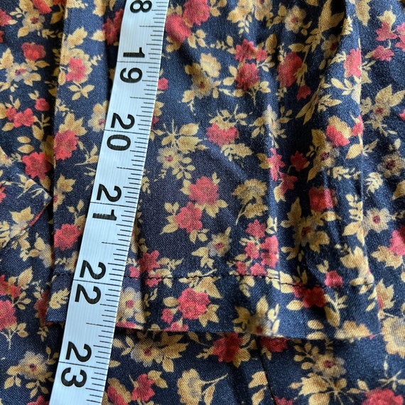 90s Hang Ten Womens floral mini dress Size 7/8 ra… - image 8