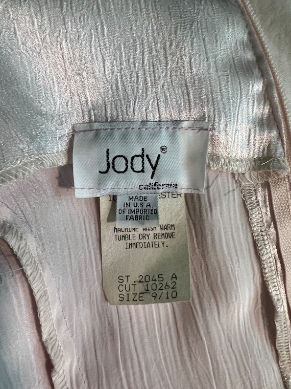 Vintage JODY California Womens pink drop waist me… - image 6