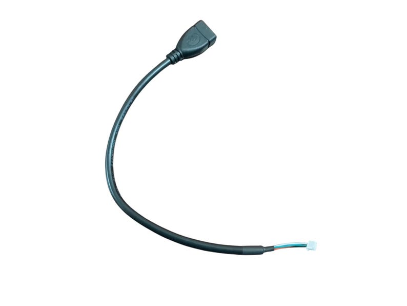 May include: A black HDMI cable with a male connector on one end and a female connector on the other end.