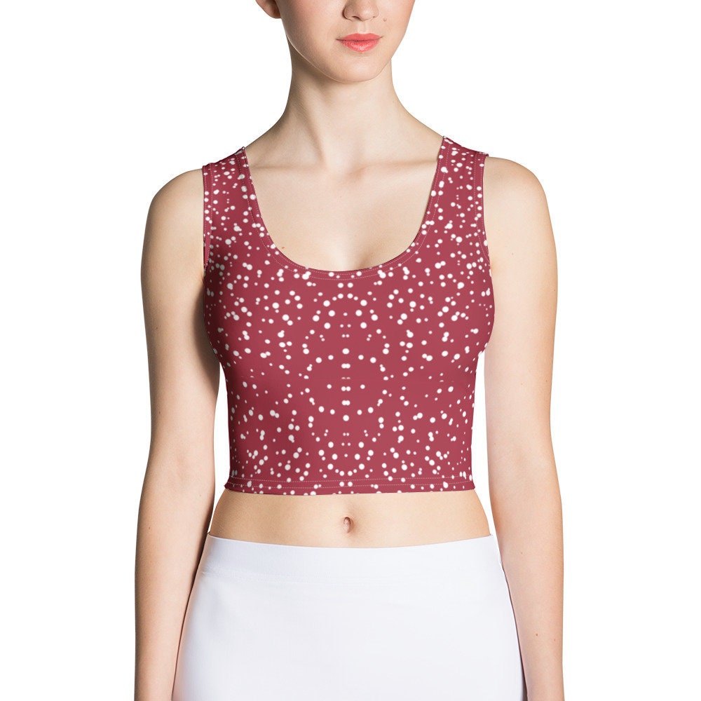 Polka Dot Crop Tops Etsy UK