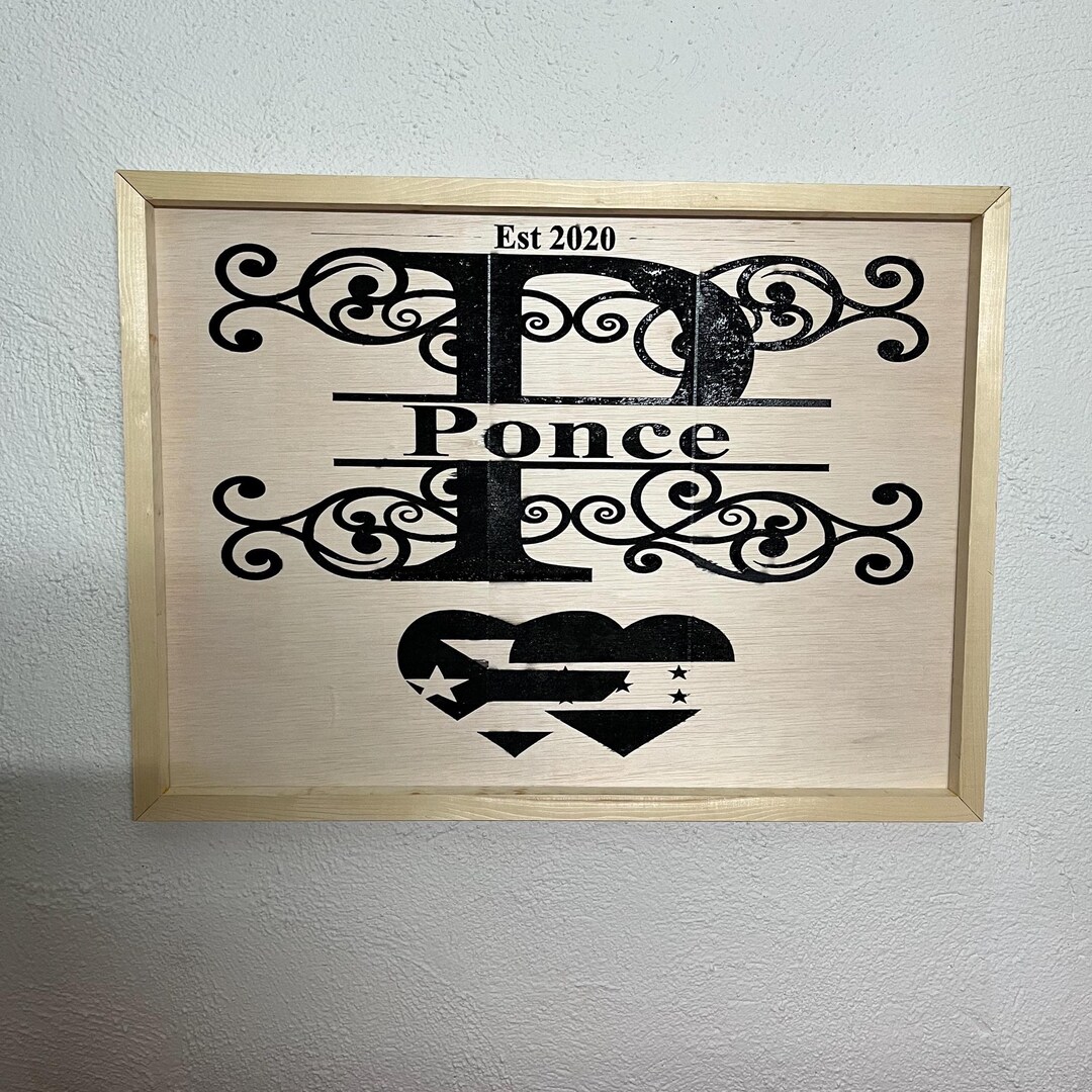 Custom Family Name Wood Sign | Personalized Wall Decor - Etsy