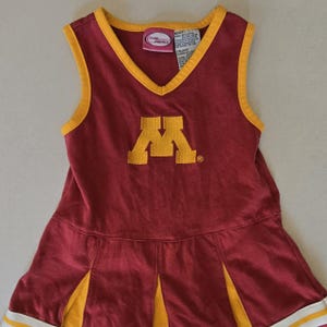 Vintage University of Minnesota Gophers Cheerleader Dress 2T