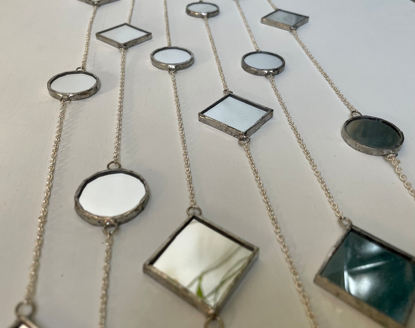 Glass Garland Mirror Garland Garland for Mantel Garland for Etsy