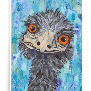 Ostrich print, Ostrich Wall Art, Ostrich Nursery Art, AnImal Art, Bird Print, Ostrich Poster