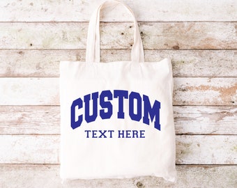 Custom Tote Bag, Personalized Tote Bags, Promotional Tote Bag, Your Text, Image,  Trade Show Gift Bag, Custom Shopper, Shopping Bags,