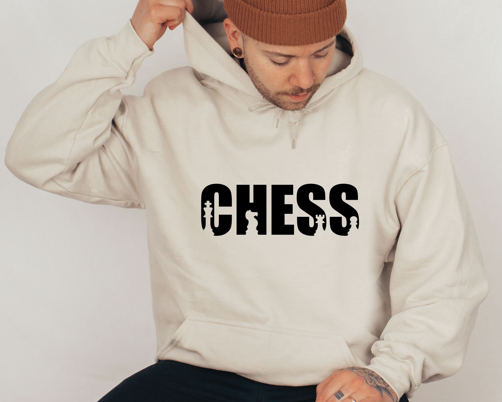 Think Hoodie Think Chess Sweatshirt Chess Hoodie Matching 