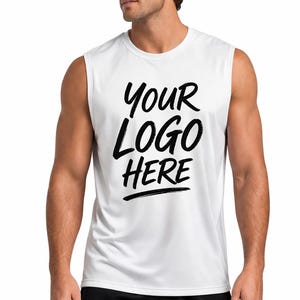 Custom Moisture-Wicking Team Sleeveless Shirt - Roomy Fit Gym Top