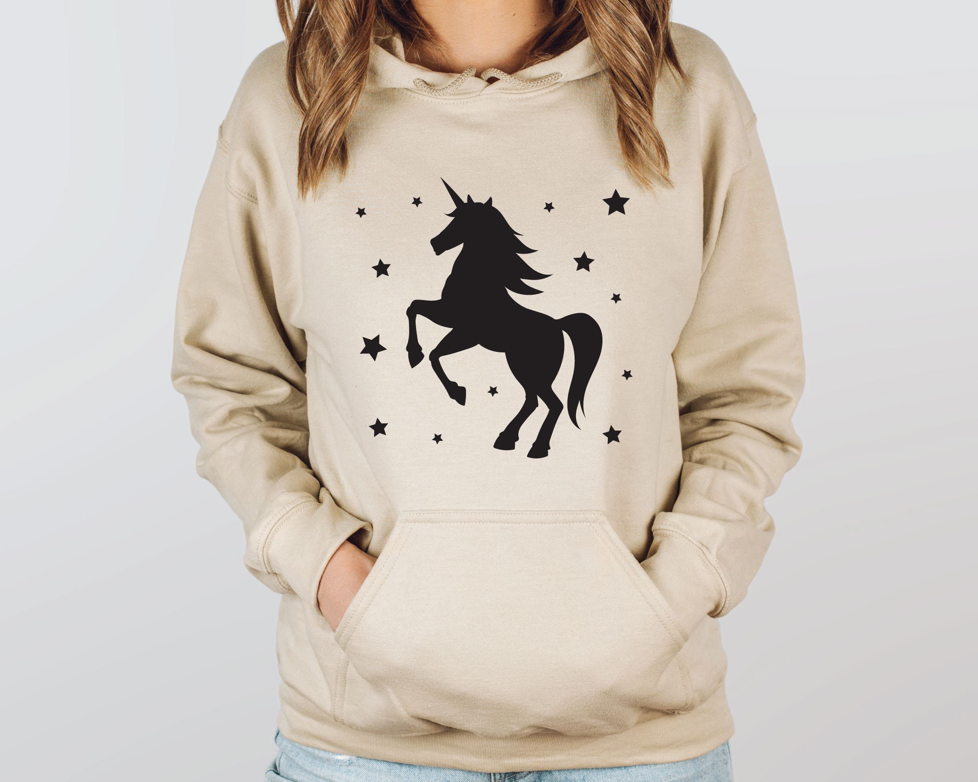 Unicorn Hoodie - Etsy