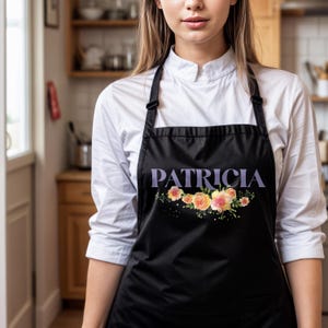 Custom Logo Apron - Personalized Chef Apron, Kitchen Apron with Print, Baking Apron, Custom Text Apron, BBQ & Restaurant Apron