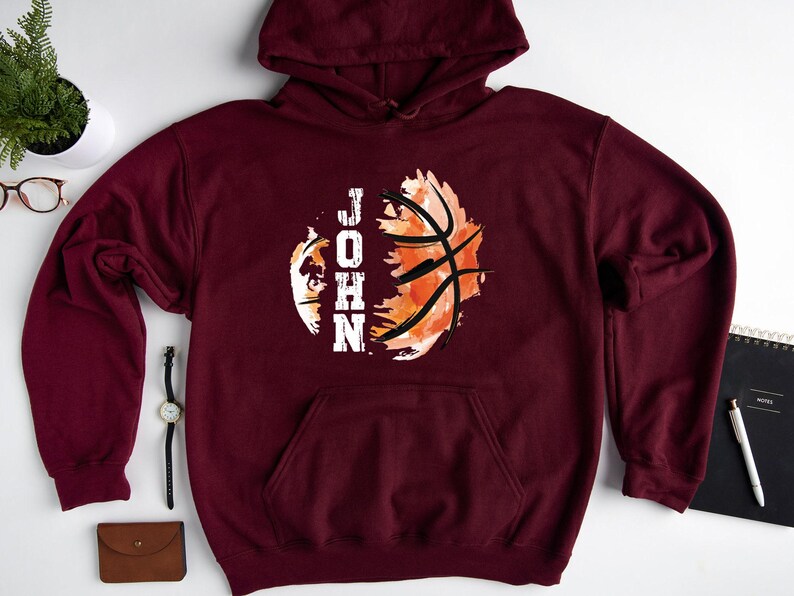 Personalized Basketball Hoodie: Custom Name, Varsity Style image 4