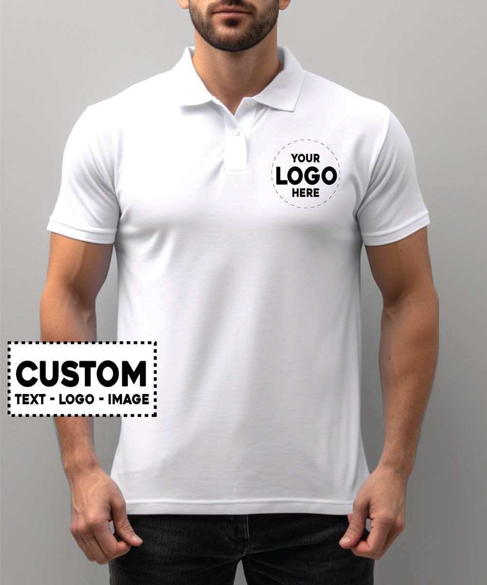 Shirtless Style Custom Polo Shirts For Business & Leisure - Customizable, Personalized Logos, Team Golf Apparel, High-Quality Corporate Wear