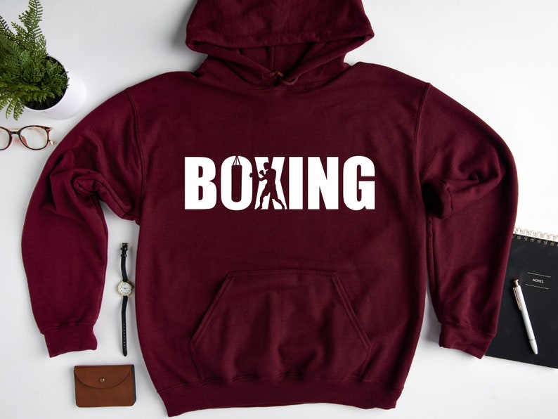 Boxing Hoodie Sweatshirt, Boxer Hoodie, Boxing Lover Gift, Boxing Sweatshirt, Boxing Lover Hoodie, Gift For Boxer image 3