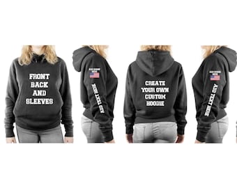 Custom Hoodie: Personalized Text, Photo, or Logo Design