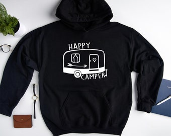 Camping Sweatshirt , Happy Camper Sweatshirt, Camping Hoodie, Camping  Sweater, Happy Camper Hoodie , Camper Sweatshirt, Camper Hoodie