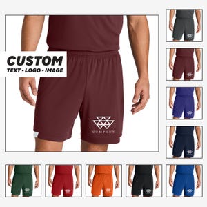 Custom Athletic Shorts - Moisture-Wicking Quick-Dry Sports Shorts, Personalized Workout Shorts, Custom Logo Gym Shorts for Fitness & Running