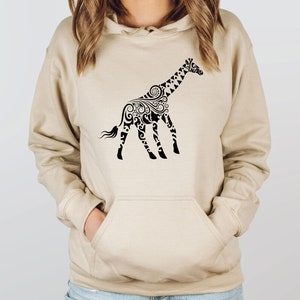Giraffe Hoodie Sweatshirt | Giraffe Gift | Giraffe Lover Gift | Zoo Hoodie | Animal Hoodie | Animal Lover Gift | Zoo Hoodies