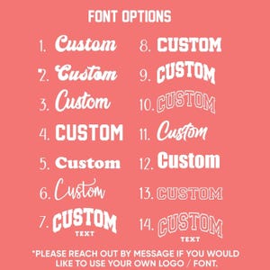 Font options